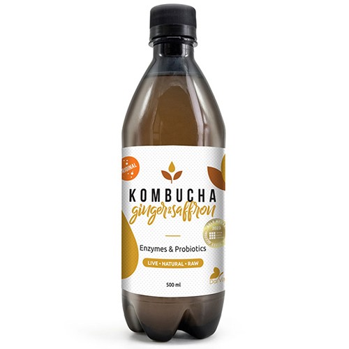 Kombucha Ginger Saffran 500ml Dalvita